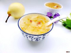 银耳梨子汤的功效以及银耳梨子汤的做法