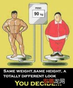 相同的体重，不同的体型！！！