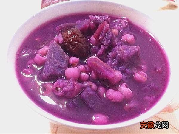 【紫色】紫薯粥为什么是蓝色的？这样煮紫薯粥是紫色的!